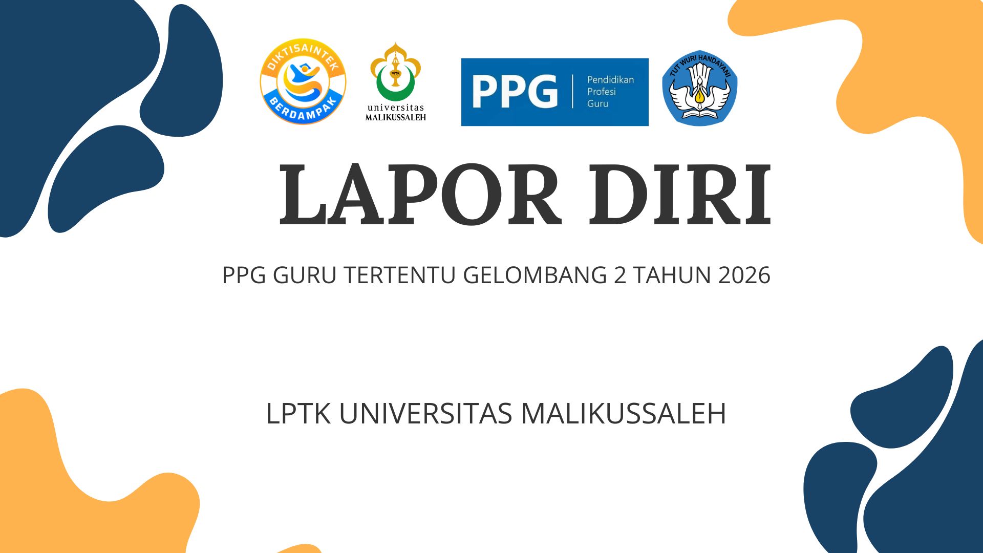 LAPOR DIRI PESERTA PPG GURU TERTENTU TAHAP 2 TAHUN 2026